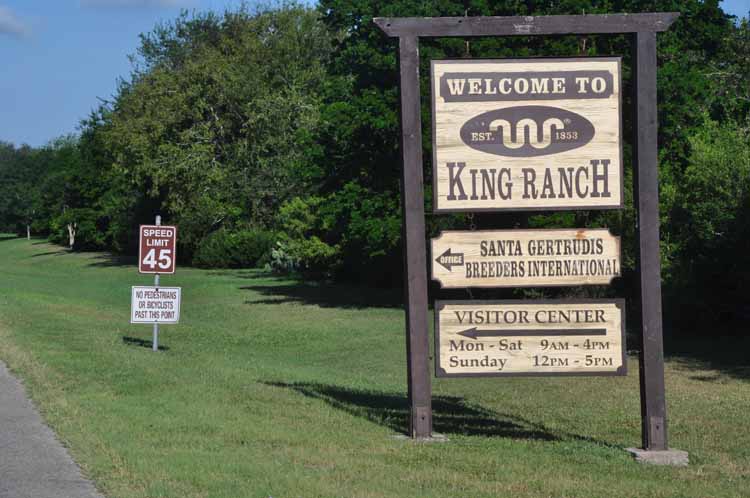 King Ranch entrance